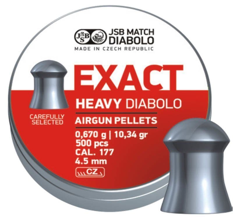 JSB DIABOLO EXACT HEAVY 4.52 MM 10.34gr HAVALI SACMA