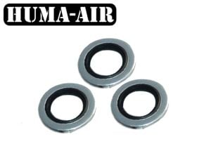 Huma Air Kauçuk Çelik Pul G1/8 (3'lü Paket Contalar)