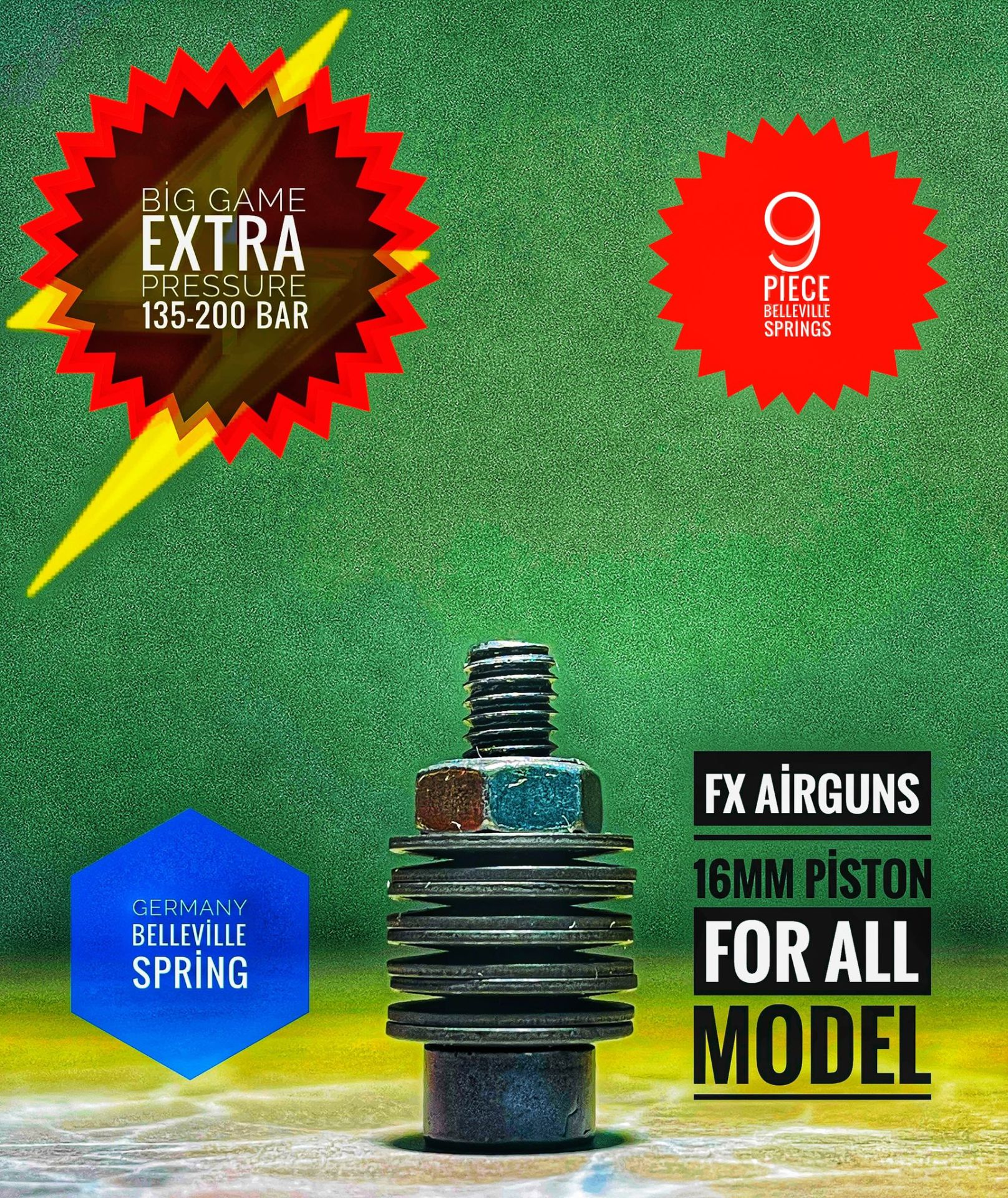 Fx Airguns Regülatör pulu (135-200 Bar) Kullanımlı