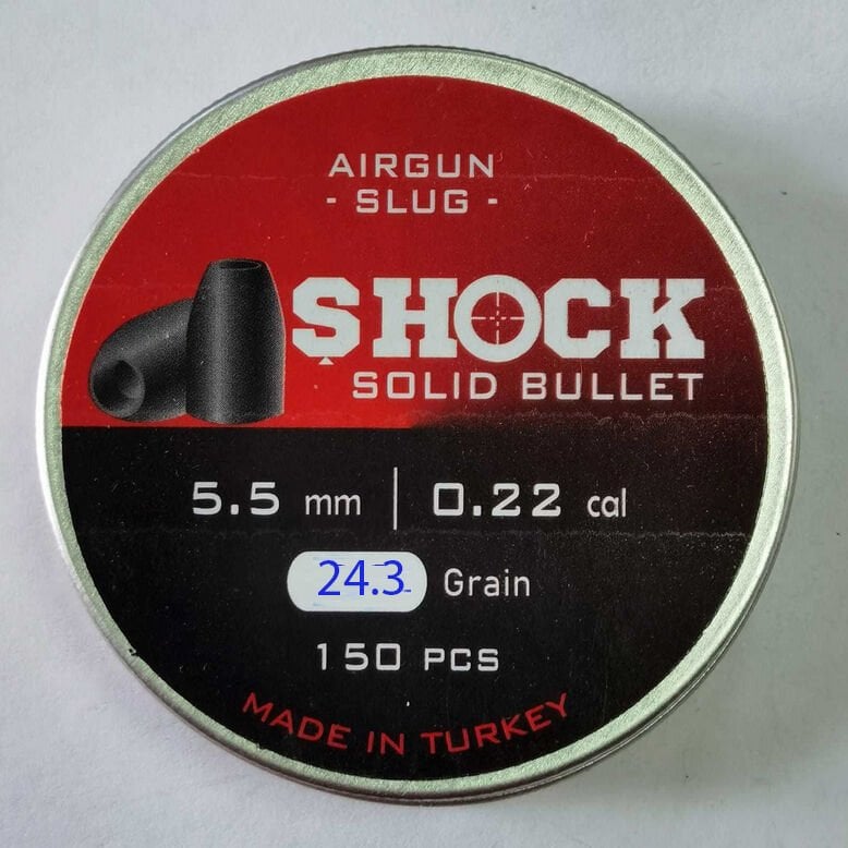 Shock Solid Bulled 5.5mm 24.3grain