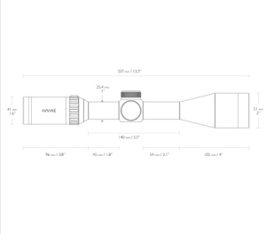 Hawke Vantage SF 3-12x44 ½ Mil Dot Tufek Dürbünü - 14160