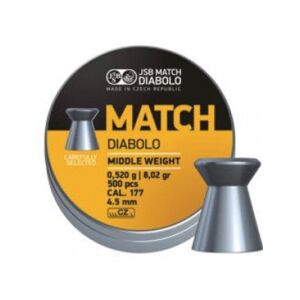 JSB MATCH DIABOLO MIDDLE WEIGHT 4.50MM HAVALI SACMA 0.52 gr