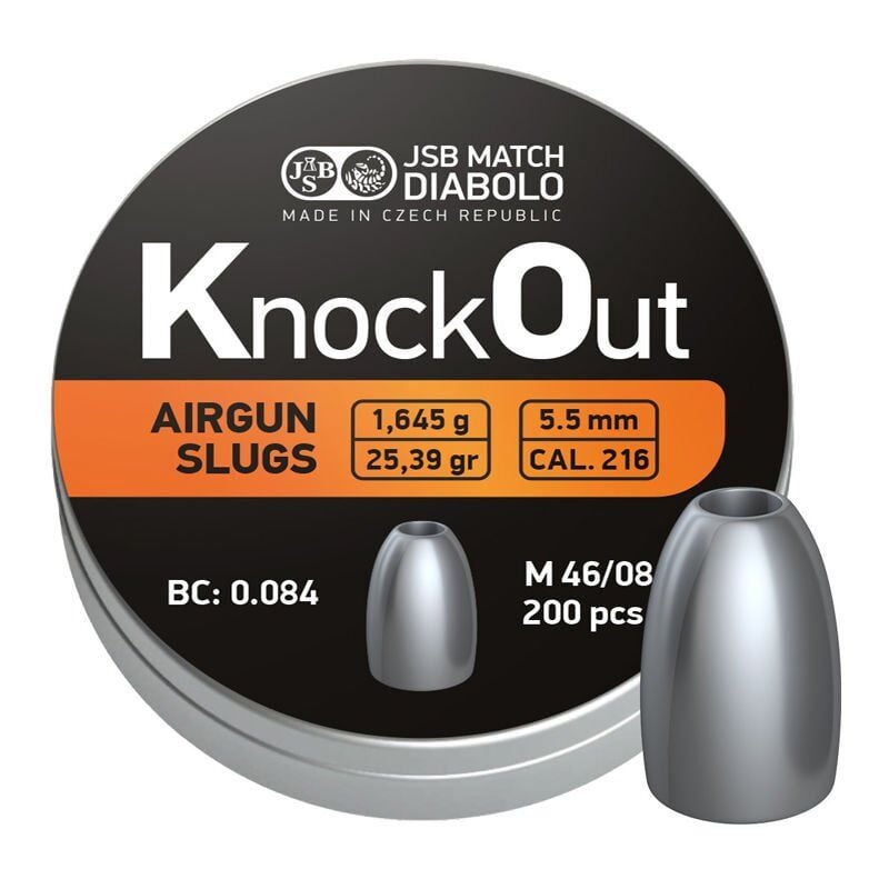 JSB DIABOLO KNOCKOUT 5.5 MM HAVALI SACMA (CAL216) 25.39gr