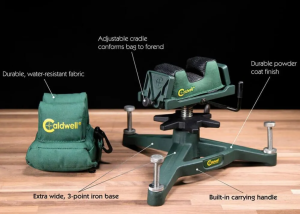 Geweersteun Caldwell Rock + Rear bag Caldwell Rock Havalı  Tüfek masa atış sehpa seti