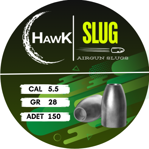 Hawk Slug 5.5 mm 28 Grain