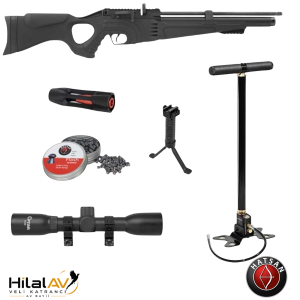 Hatsan Flash 101 Combo Set Pcp Havalı Tüfek 5.5 Mm