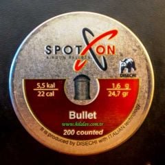 SpotOn Bullet 5,5 mm 24.7 Gr Havalı Tüfek Saçması