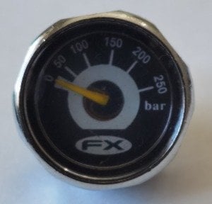 FX AIRGUNS 250 BAR GÖSTERGE SAATİ MANOMETRE