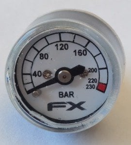 FX AIRGUNS 230 BAR GÖSTERGE SAATİ MANOMETRE