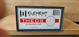 Element Optics Theos Black 6-36x56 FFP Tüfek Dürbünü (APR-2D MRAD)