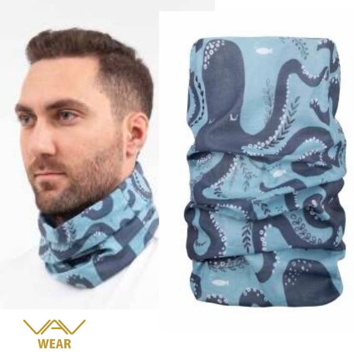 VAV BUFFO01 Boyunluk, Bileklik. Bandana Gri