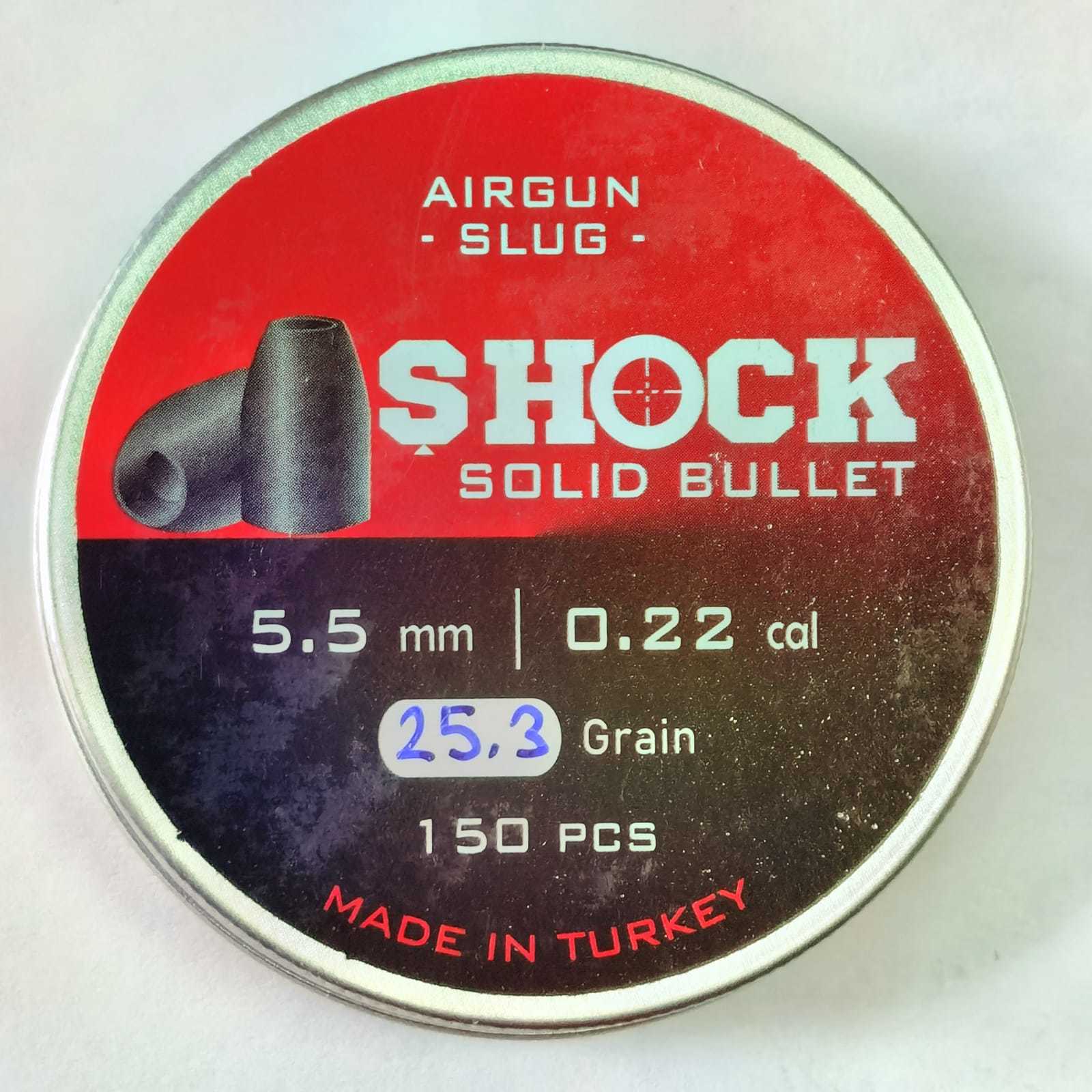 Shock Solid Bulled 5.5mm26 grain