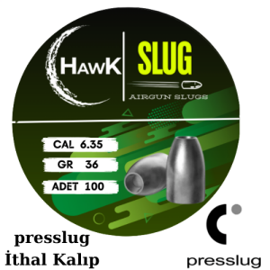 Hawk Slug 6.35 mm 36 Grain Presslug İthal Kalıp