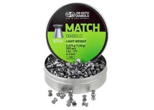 JSB MATCH DIABOLO LIGHT WEIGHT 4.49 MM 7.33gr HAVALI SACM