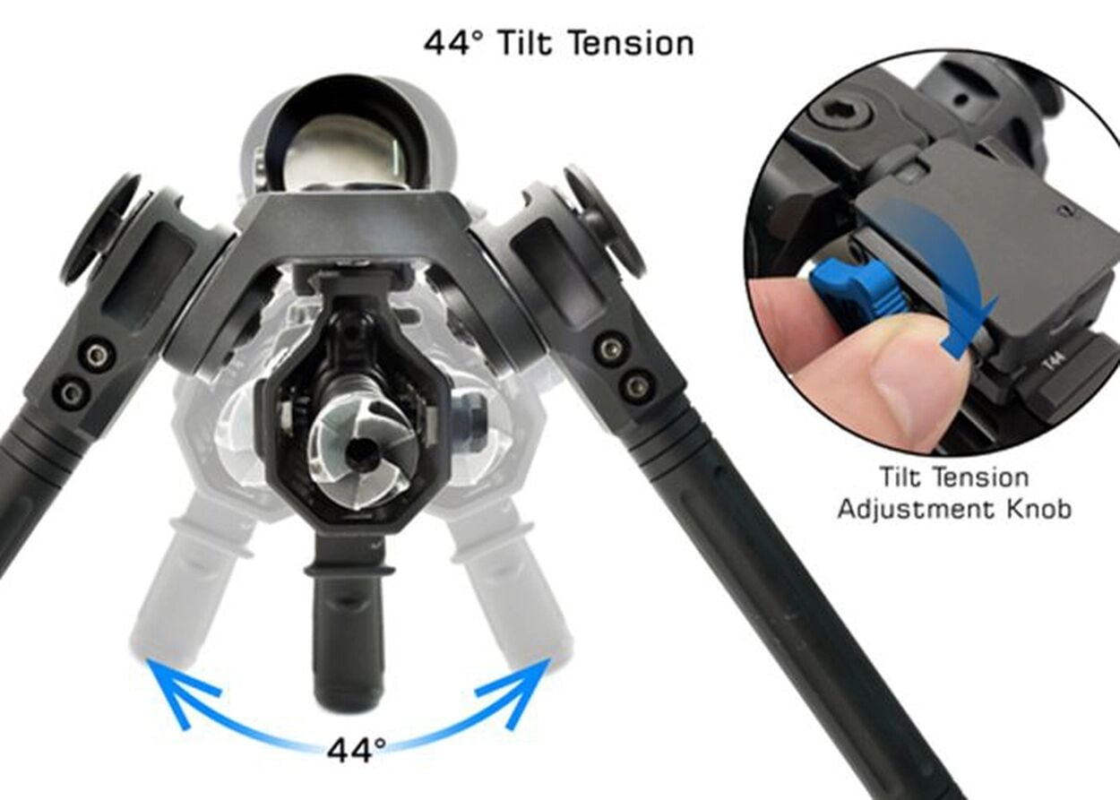 UTG Over Bore Bipod – Namlu Üstü İki Ayaklı Tüfek Desteği-TL-BPOB01-A