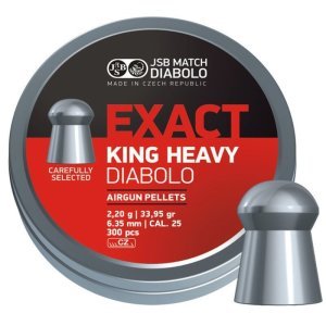 JSB EXACT KING HEAVY 25 6.35MM 33.95gr HAVALI SACMA