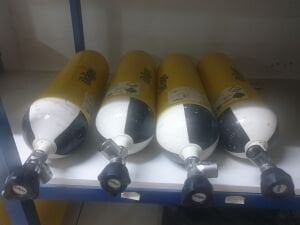 DRAGER Scuba Çelik Tüp 300 Bar - 450 Bar - Dalış Tüpü 2.EL