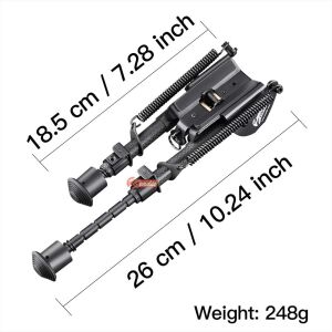 Zeadio uzatılabilir karbon Fiber taktik Bipod Sling Mount