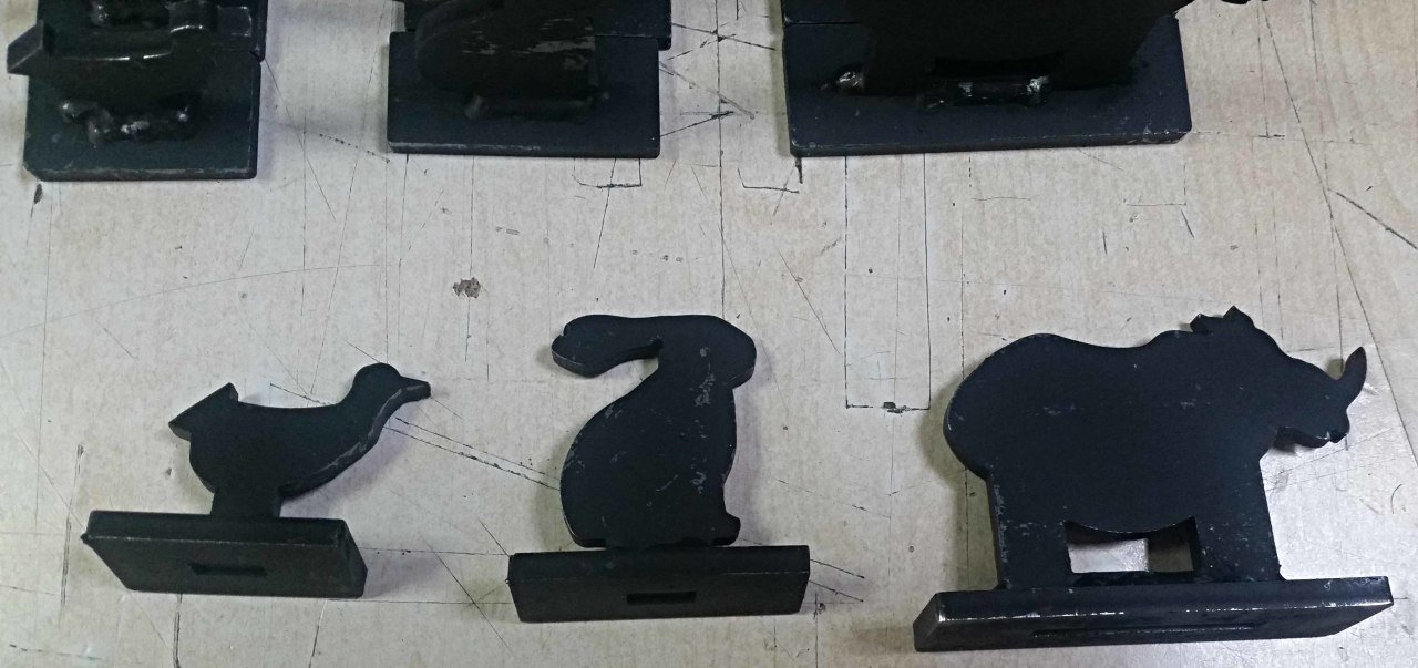 3 Farklı Boy Metal Hedef