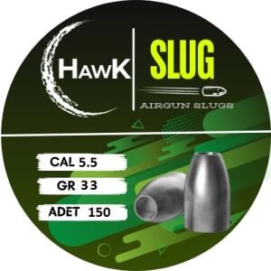 Hawk Slug 5.5 mm 33 Grain G-7 İthal Kalıp