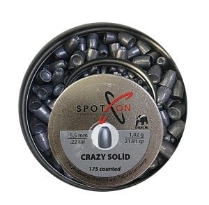 Spoton CRAZY SOLID 21.91gr Havalı Tüfek Saçması 5.5mm.